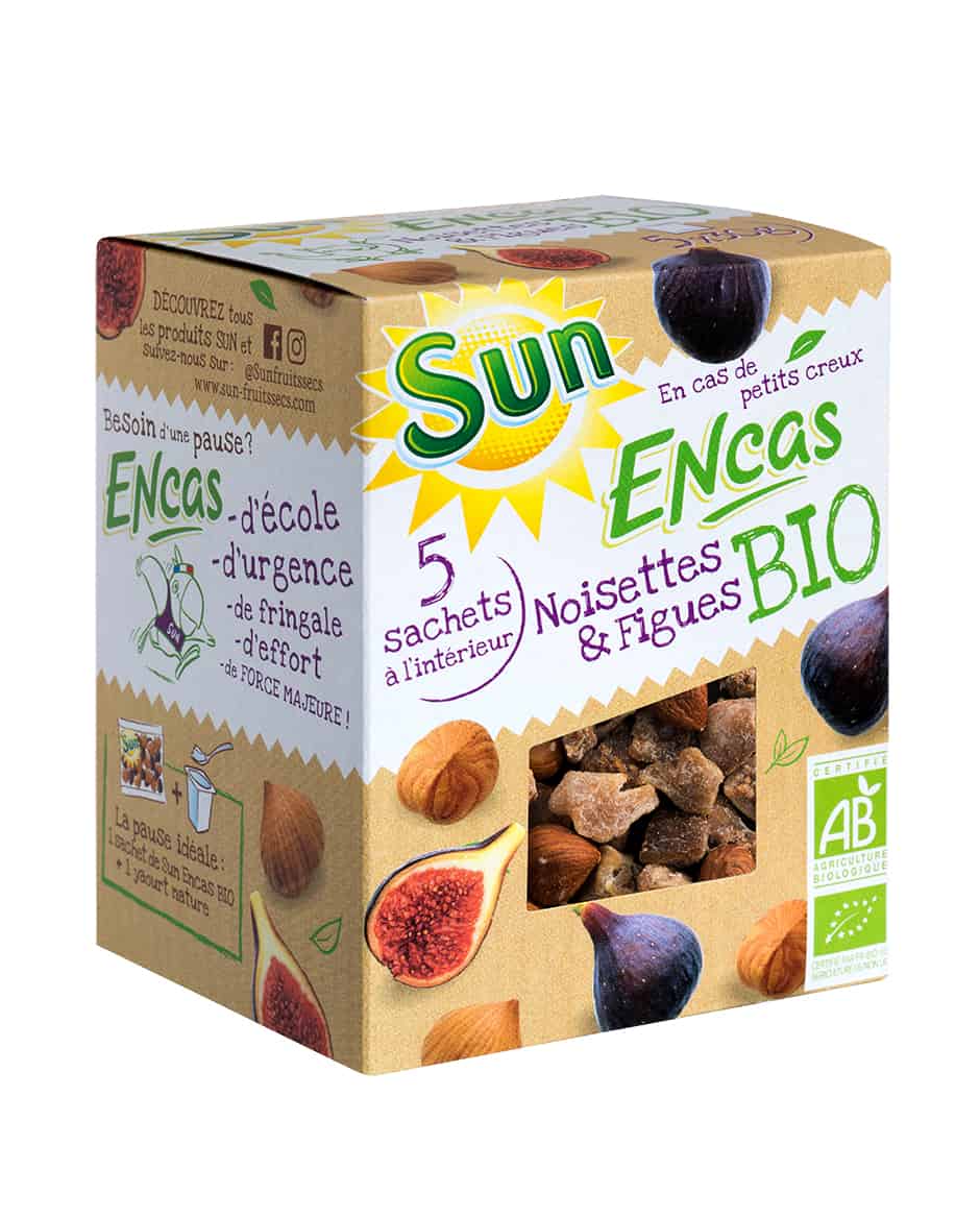 SUN Encas Noisettes & figues Bio 150g